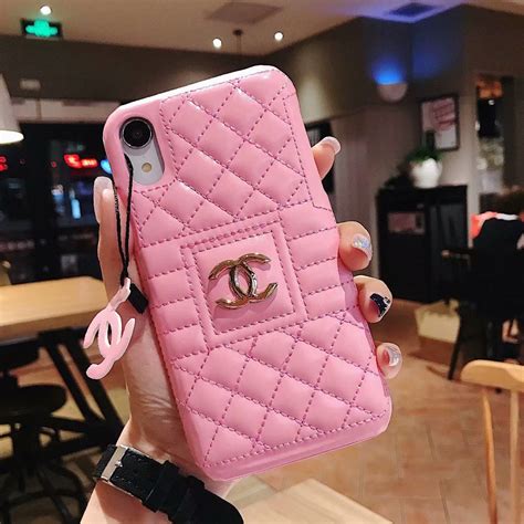 coco chanel inspired phone case|Chanel leather phone case.